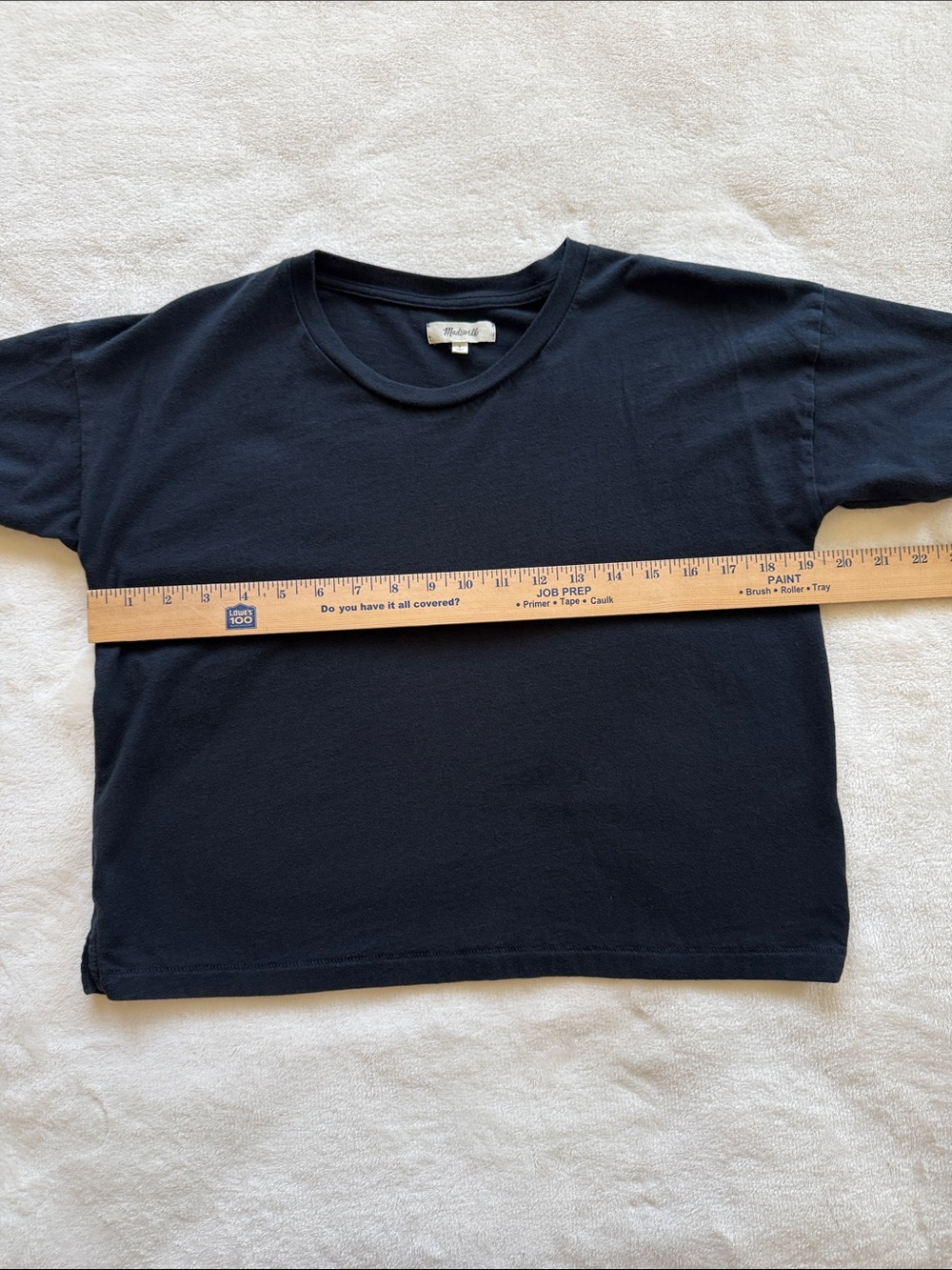 Madewell Black Crop Tee - Picture 6 of 7